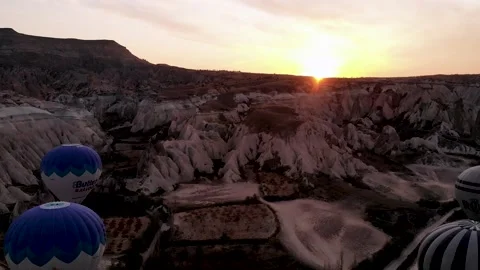 Sunrise 2K Hot Air Balloon Stock Footage