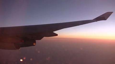 Sunrise at 30,000 ft Stock Footage 47212840