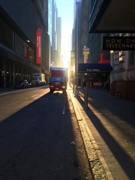 Sunrise on 45th Stock Photos