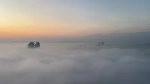 Sunrise above the cloud Stock Footage 321798265