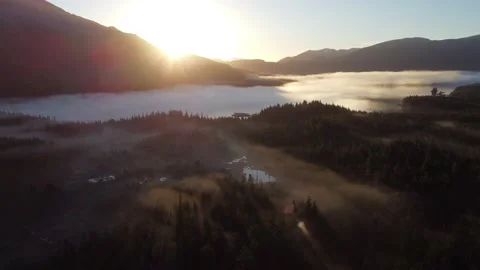 Sunrise above the clouds 4K drone Footage Stock Footage 149139770