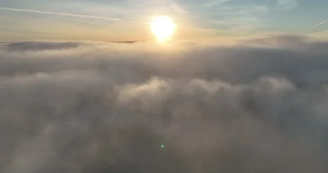 Sunrise above the clouds Stock Footage 219969301