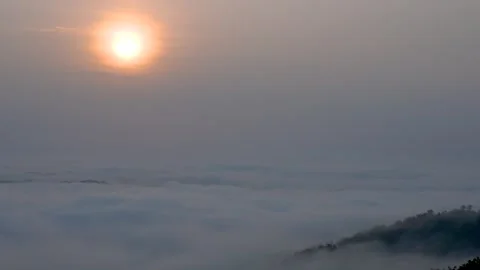 Sunrise above the clouds Stock Footage 276352830