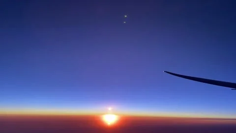 Sunrise from above clouds Video stock 299830381