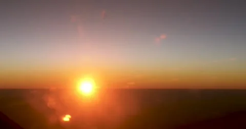 Sunrise from above the clouds Stock Footage 303749447