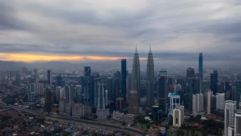 Sunrise from above Stock Footage 121861892