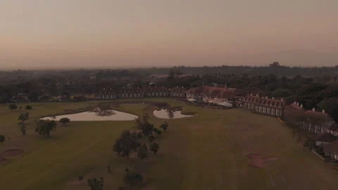 Sunrise Aerial pull at Windsor Golf Hotel in Nairobi Stockbeeldmateriaal 137288072