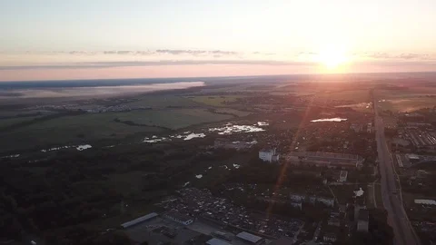 Sunrise aerial view Stock Footage 101516667