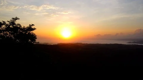Sunrise Aerial View Stock Footage 121825604