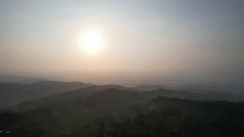 Sunrise Aerial View Stock Footage 208826701