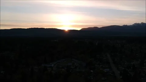 Sunrise from the Air Stock Footage