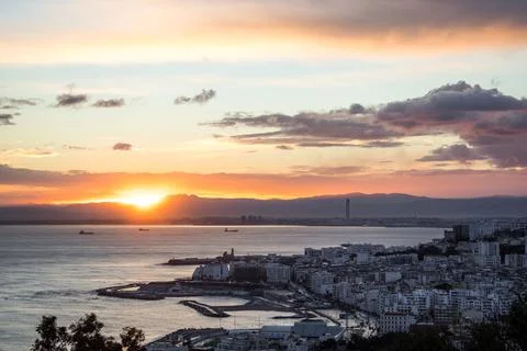 Sunrise on Algiers Stock Photos