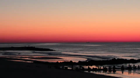 Sunrise in Allenhurst, NJ Vídeos de archivo 25232362