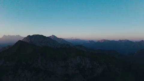 Sunrise in the Alps Stock Footage 318786853