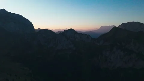 Sunrise in the Alps Stock Footage 318786857