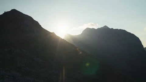 Sunrise in the Alps Stock Footage 318792770