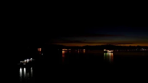 Sunrise in Anacortes Stock Footage 91002097