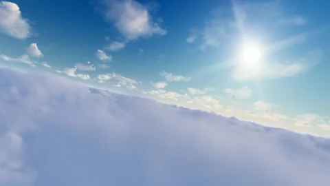 Sunrise and cloud sea shuttle in the early morning Stock Footage 288268575