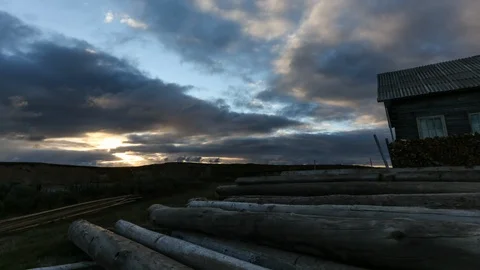 Sunrise and clouds Stock Footage 107527827