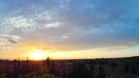 Sunrise and Clouds. Time Lapse 스톡 동영상 106463555