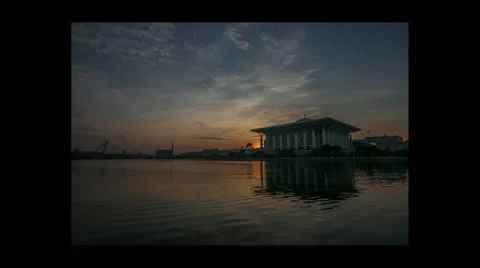 Sunrise and Mosque Video stock 26057160