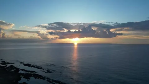 The sunrise and the sea Stock Footage 265683402