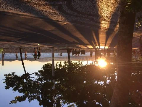 Sunrise and sunset Stock Photos