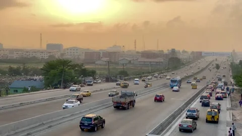 Sunrise-anthony-Bridge-Traffic 스톡 동영상 230495859