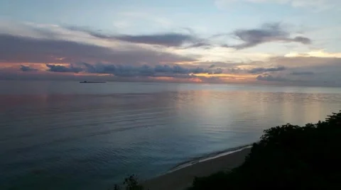 Sunrise in Apo Reef Stock Footage 44524688