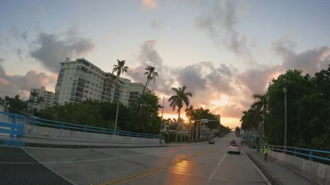 Sunrise Atlantic Ave Vídeos de archivo 155261420
