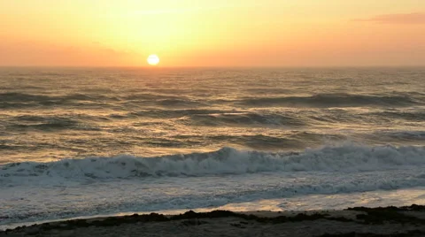 Sunrise on the Atlantic  Stock Footage 43588251