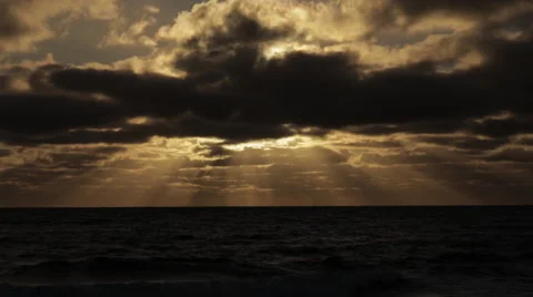 Sunrise on Atlantic Ocean Stock Footage 57248511