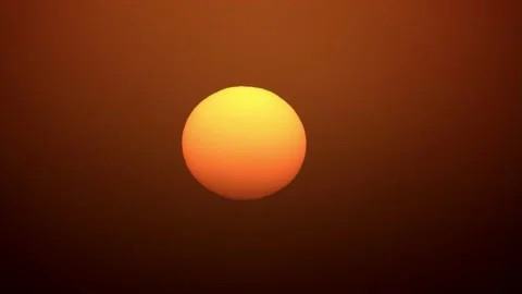 Sunrise background orange red yellow Stock Footage 203451297