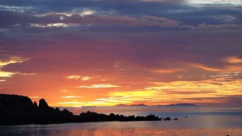 Sunrise in Baja Stock Footage 77731891