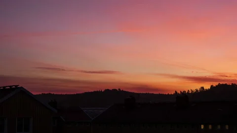 Sunrise from balcony Stock Footage 168817245