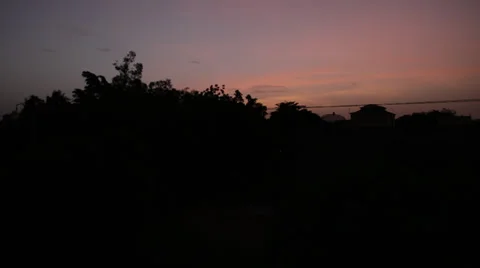Sunrise on Bamako's roofs Video stock 32240472