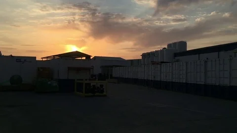 Sunrise at base Video stock 80523397