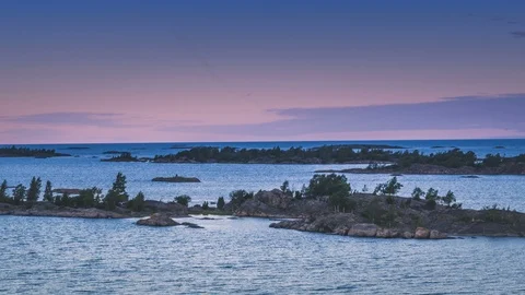 Sunrise in a bay Stock Footage 87801254