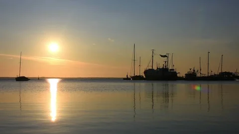 Sunrise in the Bay of Puck Video stock 112251599