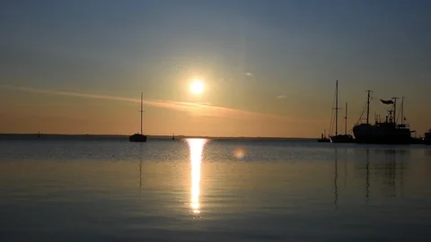 Sunrise in the Bay of Puck 스톡 동영상 112251616