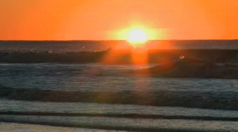 Sunrise at the beach (1 of 7) Stock Footage