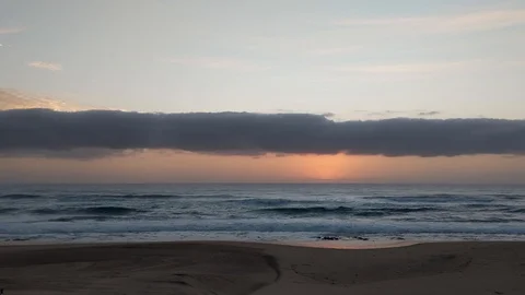 Sunrise on the beach 1 Stock Footage 120954574