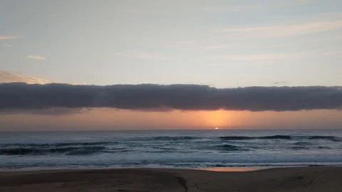 Sunrise on the beach 2 Stock Footage 120954540
