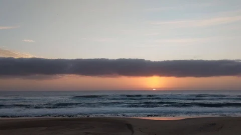 Sunrise on the beach 3 Stock Footage 120954583