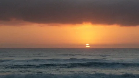 Sunrise on the beach 4 Stock Footage 120954626