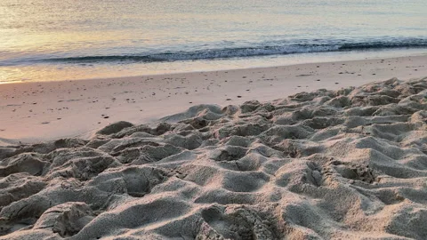 Sunrise on the beach - 4K Stock Footage 220955335