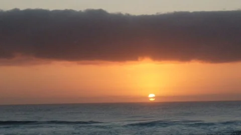 Sunrise on the beach 5 Stock Footage 120954636