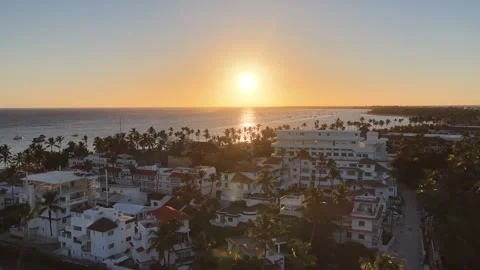 Sunrise Beach In Bavaro In Punta Cana Dominican Rep.. Vídeo Stock 324106513