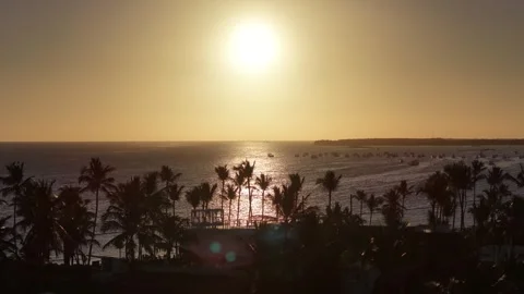 Sunrise Beach In Bavaro In Punta Cana Dominican Republic. Stock-Footage 341898472