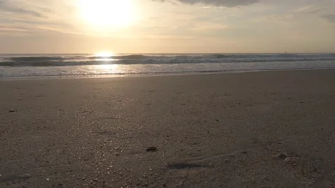 Sunrise beach clip Stockbeeldmateriaal 155506123